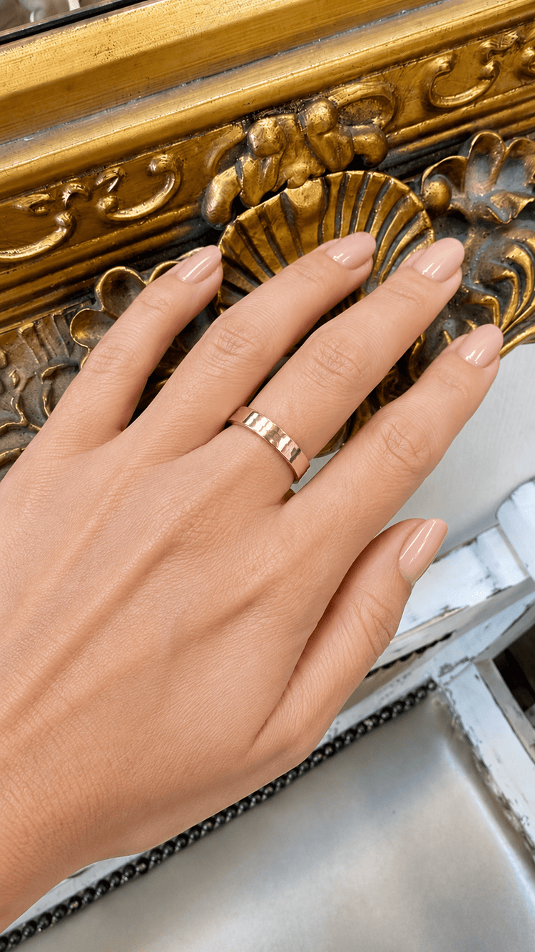 Classic Polished 9CT Rose Gold Band Ring - Hyman’s Jewellers