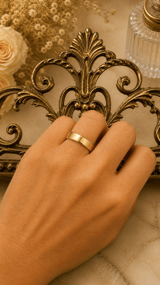 Classic Polished 9CT Yellow Gold Wedding Band Ring - Hyman’s Jewellers