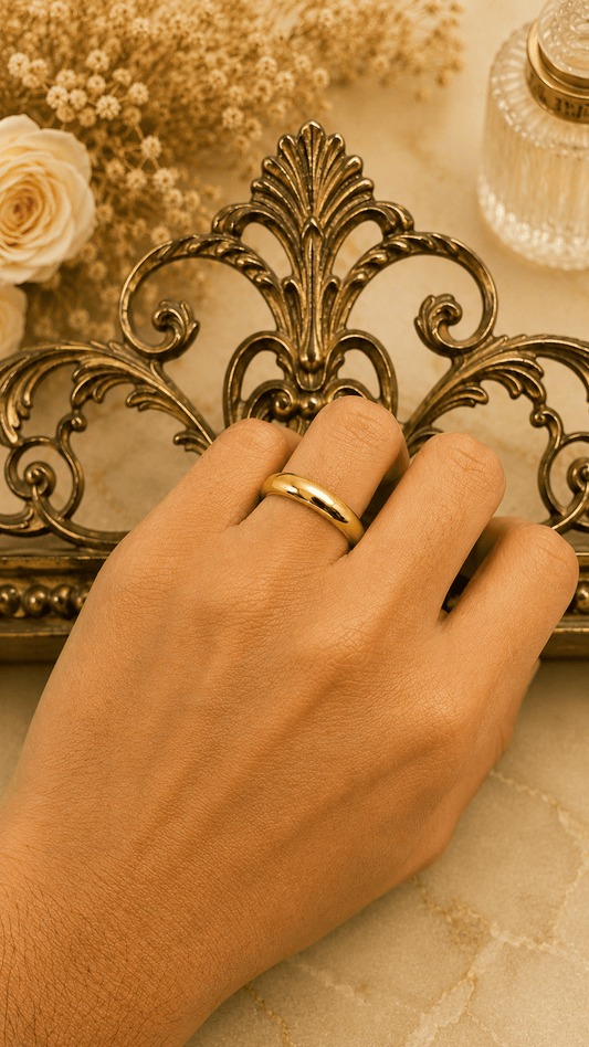 Classic Wedding Band in 9CT Yellow Gold - Hyman’s Jewellers