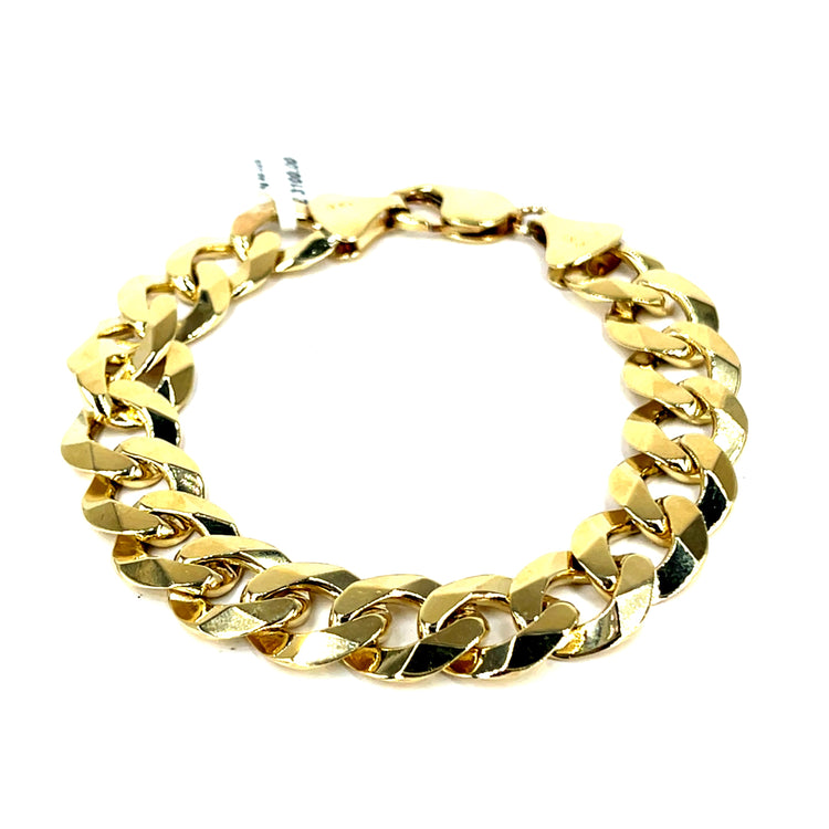 Classic Yellow Gold Curb Chain Bracelet 39.4g - Hyman’s Jewellers