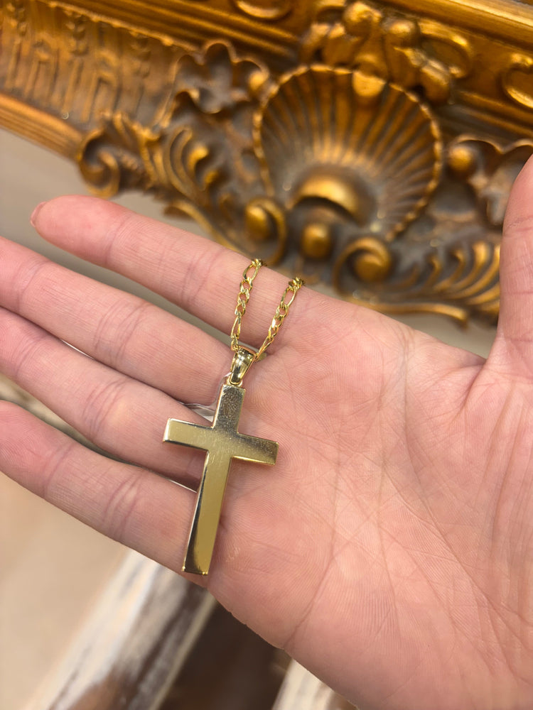 Classic Yellow Gold Mourning Cross - Hyman’s Jewellers