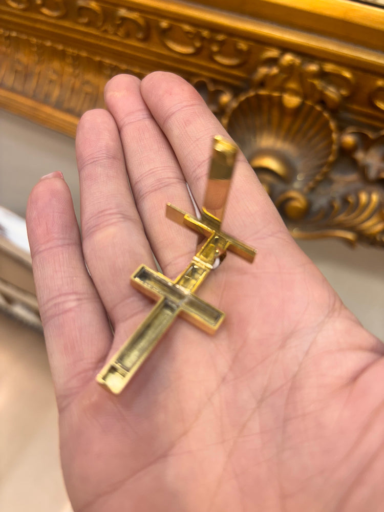 Classic Yellow Gold Mourning Cross - Hyman’s Jewellers
