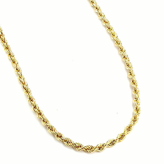 Classic Yellow Gold Rope Chain Necklace - 18" 5.7g - Hyman’s Jewellers