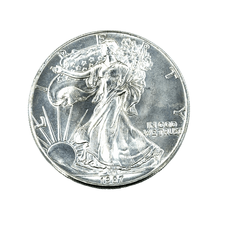 Fine Silver Heraldic Eagle One Dollar Coin - Hyman’s Jewellers