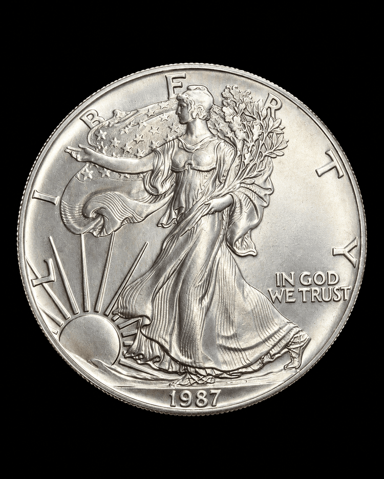 Fine Silver Heraldic Eagle One Dollar Coin - Hyman’s Jewellers