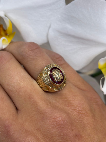 Men’s 10k ‘1925’ American College Ring - 5.8g R - Hyman’s Jewellers
