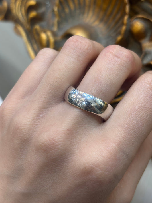 Men’s 925 Silver Emporio Armani Wave Ring - Hyman’s Jewellers