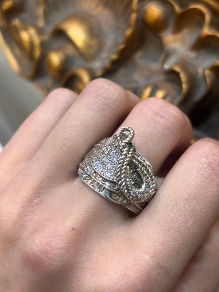 Men’s 925 Silver Saddle Ring - Hyman’s Jewellers