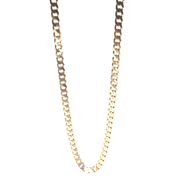 Men’s 9ct Classic Yellow Gold Curb Chain Necklace - Hyman’s Jewellers