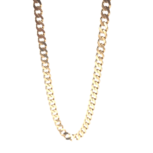 Men’s 9ct Classic Yellow Gold Curb Chain Necklace - Hyman’s Jewellers