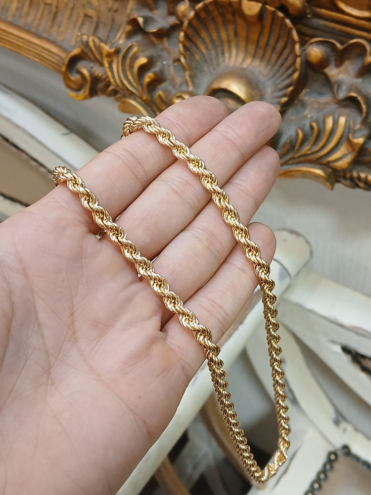 Men's 9ct Classic Yellow Gold Rope Chain Necklace - Hyman’s Jewellers