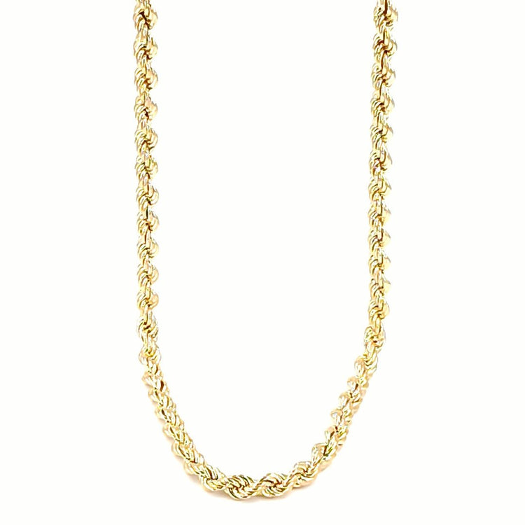 Men's 9ct Classic Yellow Gold Rope Chain Necklace - Hyman’s Jewellers