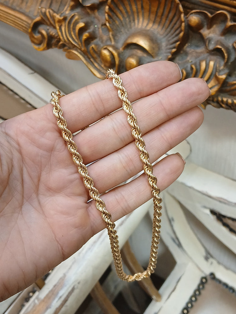Men's 9ct Classic Yellow Gold Rope Chain Necklace - Hyman’s Jewellers