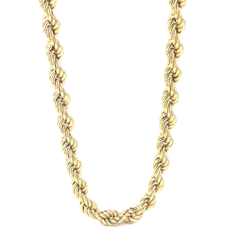 Men’s 9ct Elegant Yellow Gold Rope Chain - 0.5cm 15.7g 24” - Hyman’s Jewellers