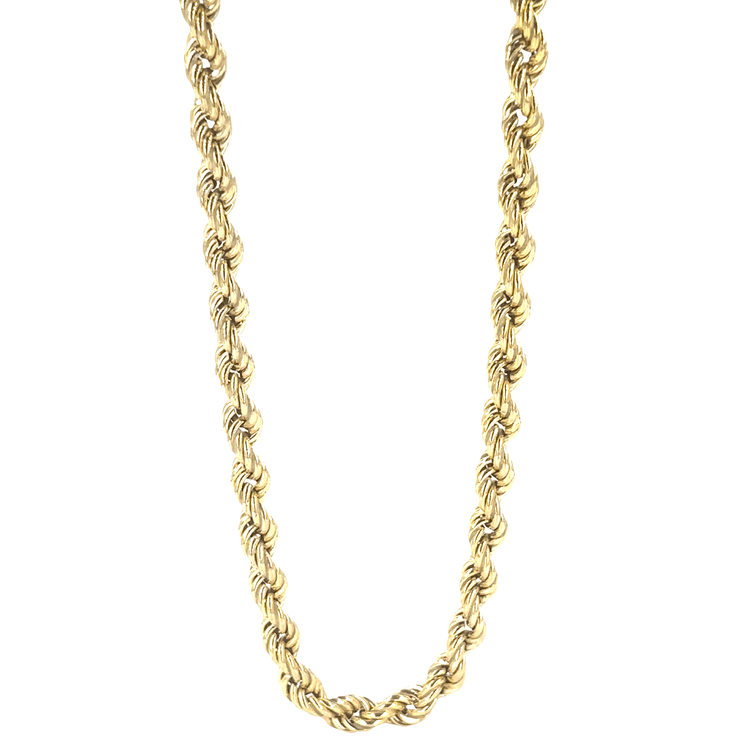 Men’s 9ct Elegant Yellow Gold Rope Chain - 0.5cm 15.7g 24” - Hyman’s Jewellers