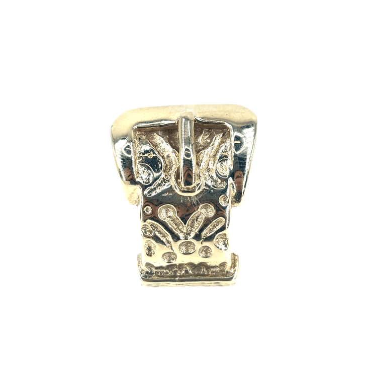 Men’s 9ct Engraved Yellow Gold Buckle Ring - 41.3G - Hyman’s Jewellers