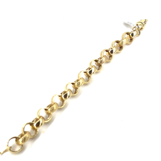 Men’s 9ct Yellow Gold Belcher Bracelet - 41.3G 9” - Hyman’s Jewellers