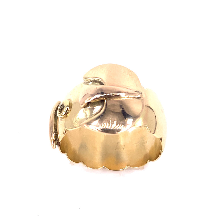 Men’s 9ct Yellow Gold Buckle Ring - 10.9g - Hyman’s Jewellers