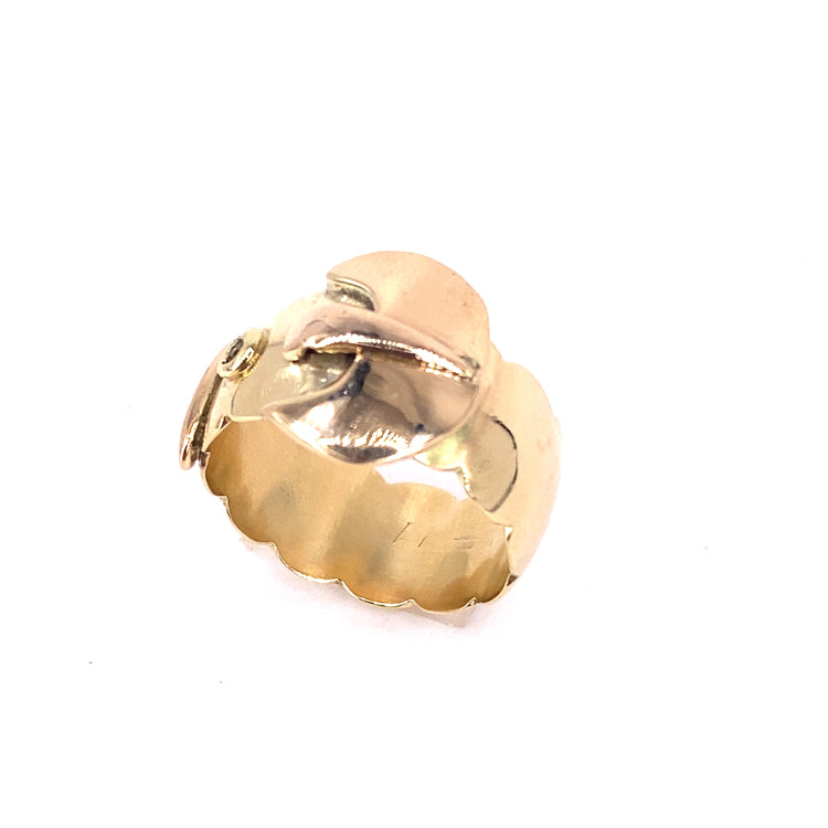 Men’s 9ct Yellow Gold Buckle Ring - 10.9g - Hyman’s Jewellers