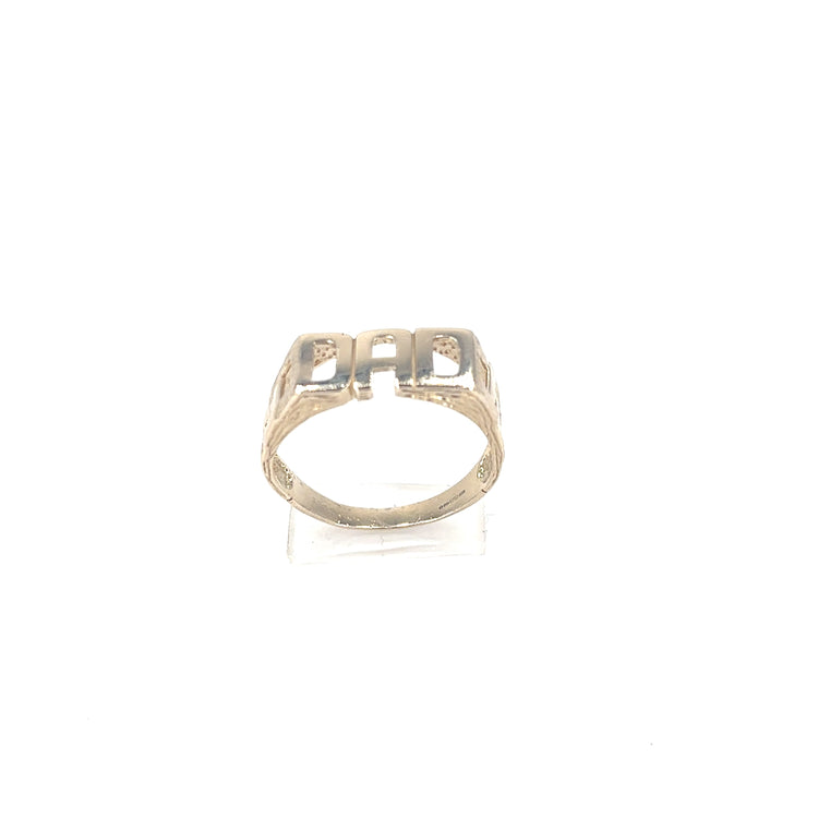 Men’s 9ct Yellow Gold Dad Ring - 3.3G - Hyman’s Jewellers