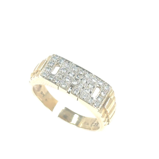 Men’s 9ct Yellow Gold Dad Ring - 5.1g - Hyman’s Jewellers