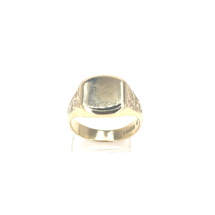 Men’s 9ct Yellow Gold Signet Ring - 11.5g - Hyman’s Jewellers