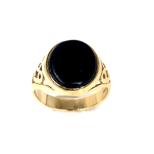 Men’s 9ct Yellow Gold Signet Ring - 4g - Hyman’s Jewellers