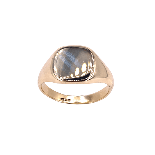 Men’s 9ct Yellow Gold Signet Ring - 5.3G - Hyman’s Jewellers