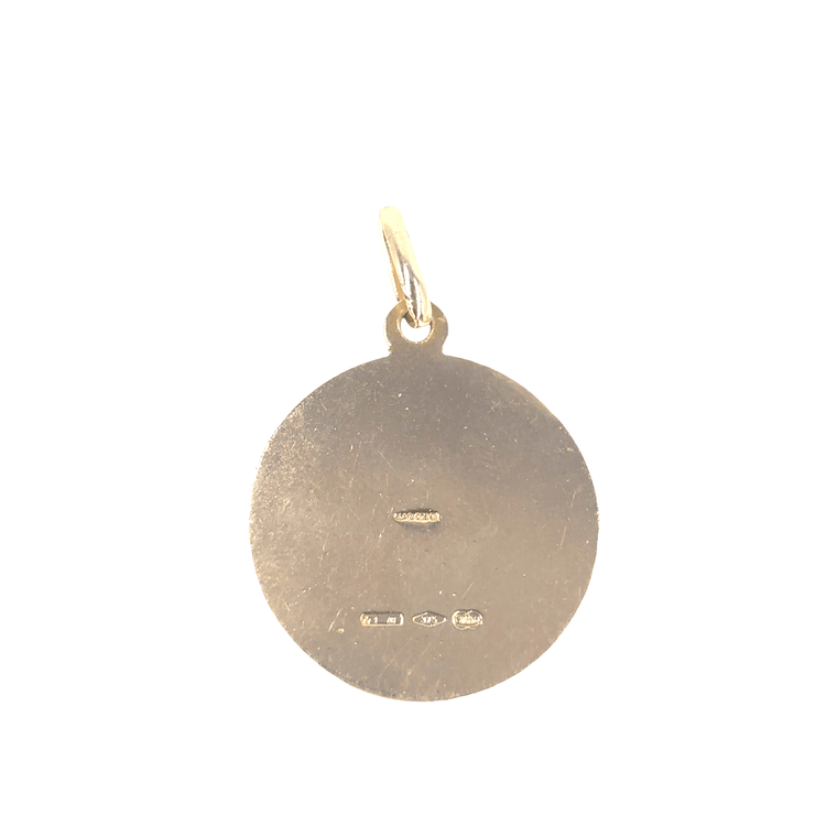 Men’s 9ct Yellow Gold St. Christopher Medallion Pendant - 6g - Hyman’s Jewellers