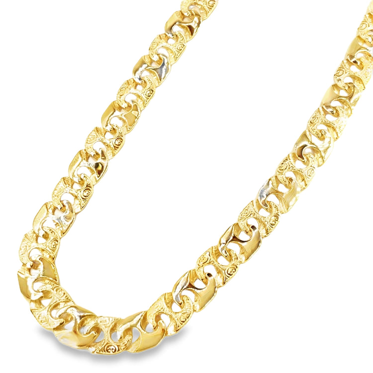 Men’s 9ct Yellow Gold XL Mariner Anchor Link Chain - 80.4g - Hyman’s Jewellers