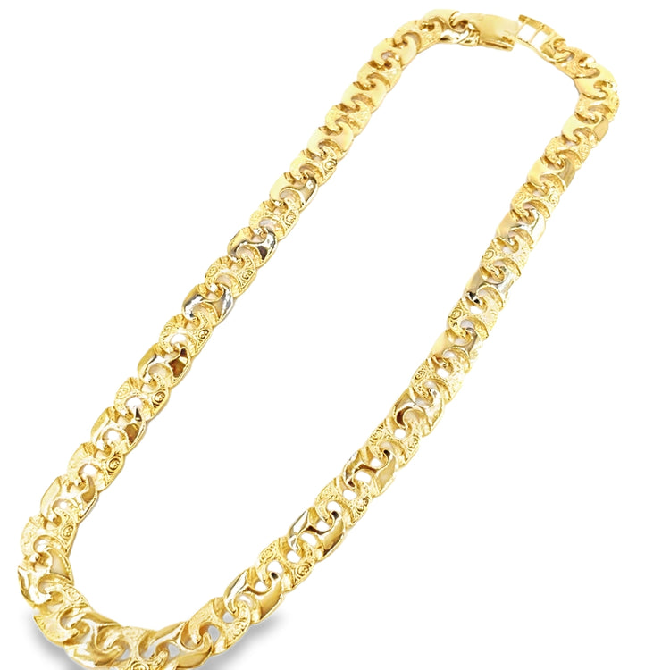 Men’s 9ct Yellow Gold XL Mariner Anchor Link Chain - 80.4g - Hyman’s Jewellers