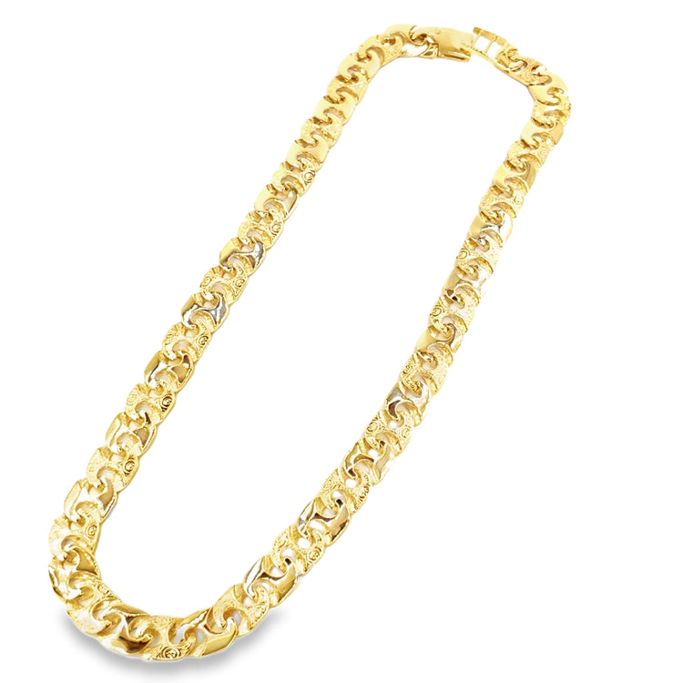 Men’s 9ct Yellow Gold XL Mariner Anchor Link Chain - 80.4g - Hyman’s Jewellers