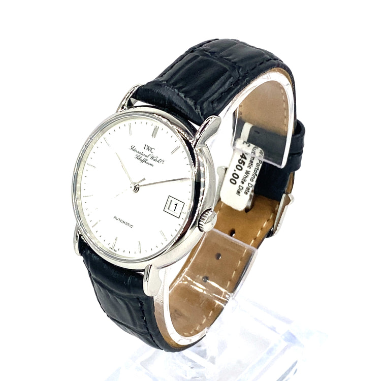 Men’s IWC Schaffhausen Portofino Automatic White Dial Watch - Hyman’s Jewellers