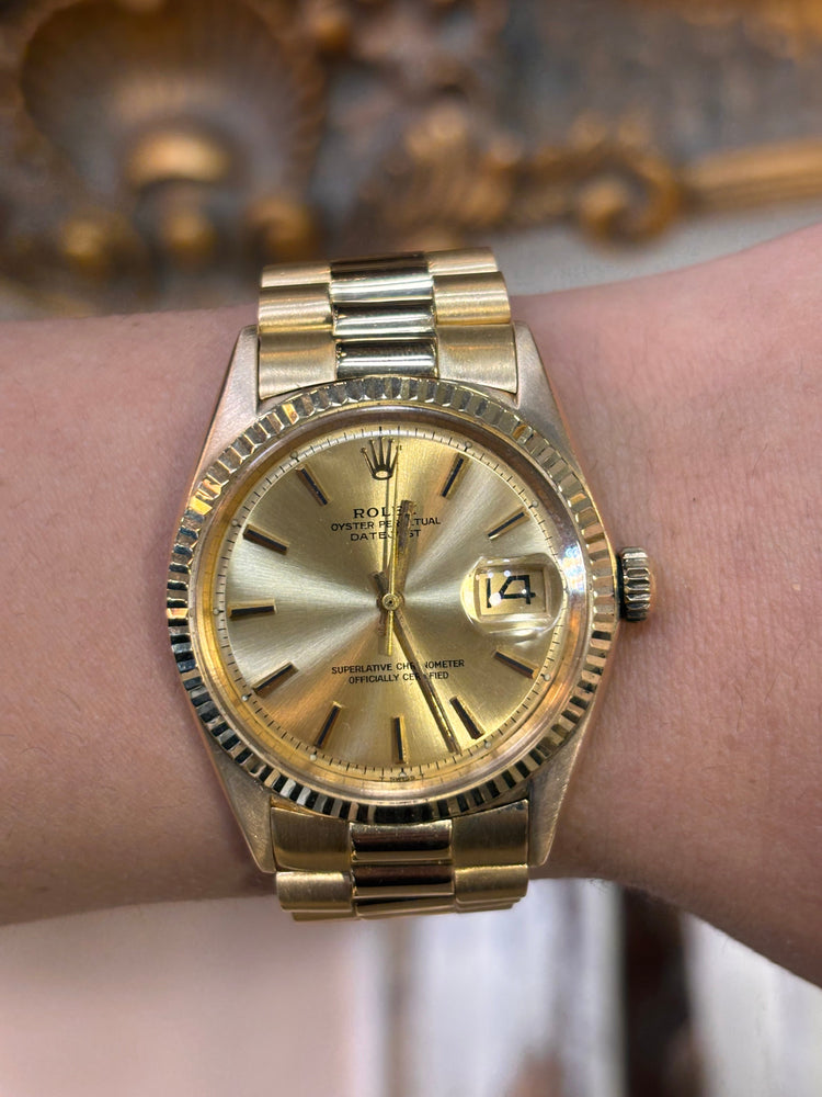 Men’s Rolex DateJust 18ct Yellow Gold Wristwatch - 36mm - Hyman’s Jewellers