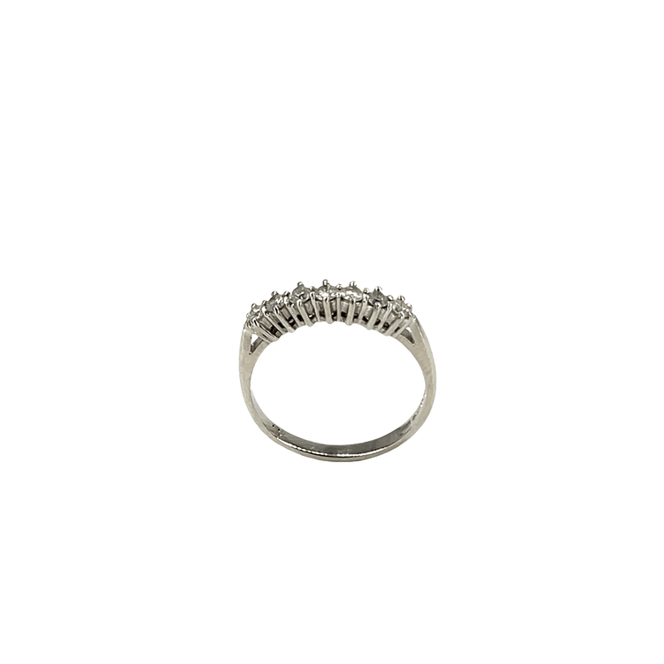 Multi-Stone Diamond Band Ring in 9CT White Gold - Hyman’s Jewellers
