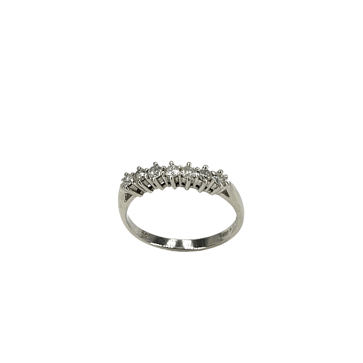 Multi-Stone Diamond Band Ring in 9CT White Gold - Hyman’s Jewellers