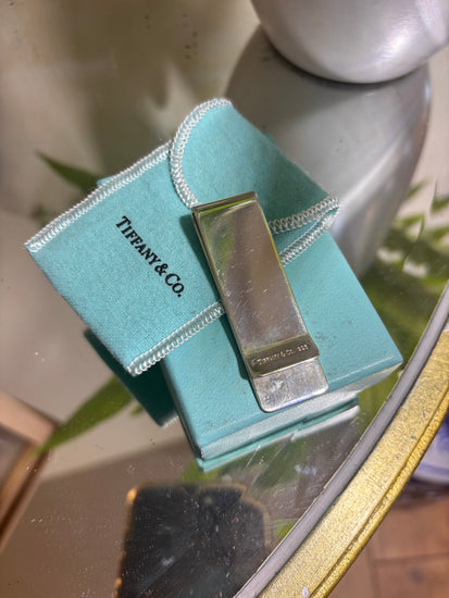 Original Tiffany & Co. Sterling Silver Money Clip with Branded Box - Hyman’s Jewellers