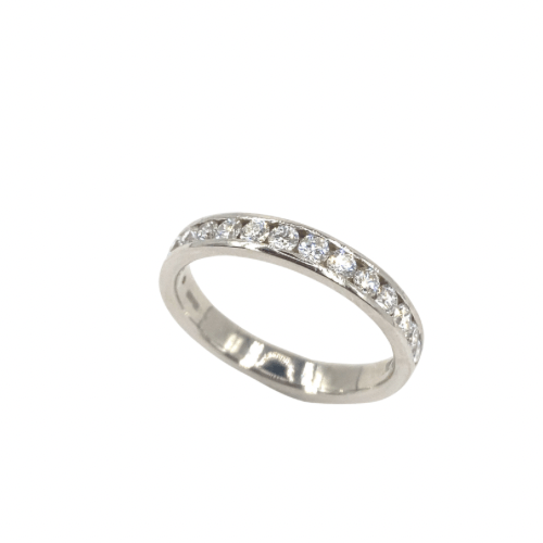 Platinum Natural Diamond Half Eternity Ring - 0.33ct - Hyman’s Jewellers