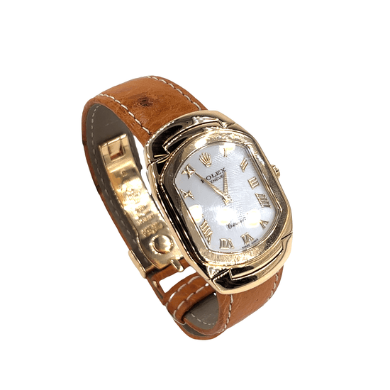 Rolex Cellini Yellow Gold Timepiece with Leather Strap - 1995 - Hyman’s Jewellers