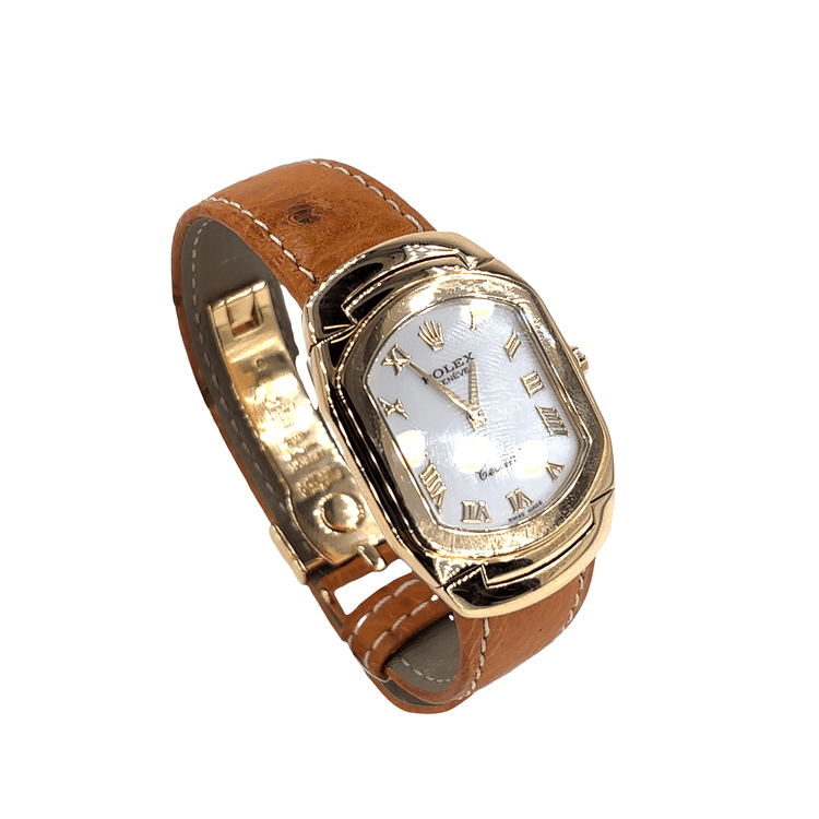 Rolex Cellini Yellow Gold Timepiece with Leather Strap - 1995 - Hyman’s Jewellers