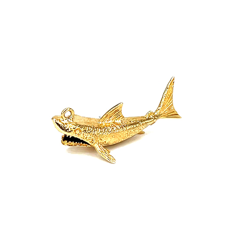 Textured Shark Pendant in 9Ct Yellow Gold 3.9g - Hyman’s Jewellers