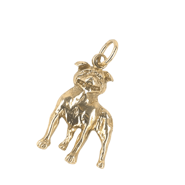 Unisex 9ct Yellow Gold Dog Pendant - 4g - Hyman’s Jewellers