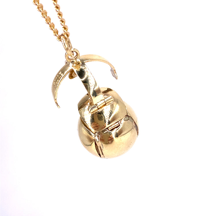 Unisex 9ct Yellow Gold Masonic Ball Orb Pendant - Hyman’s Jewellers