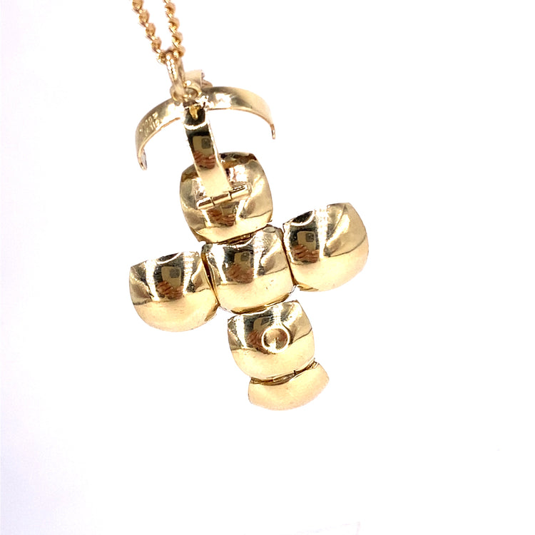 Unisex 9ct Yellow Gold Masonic Ball Orb Pendant - Hyman’s Jewellers