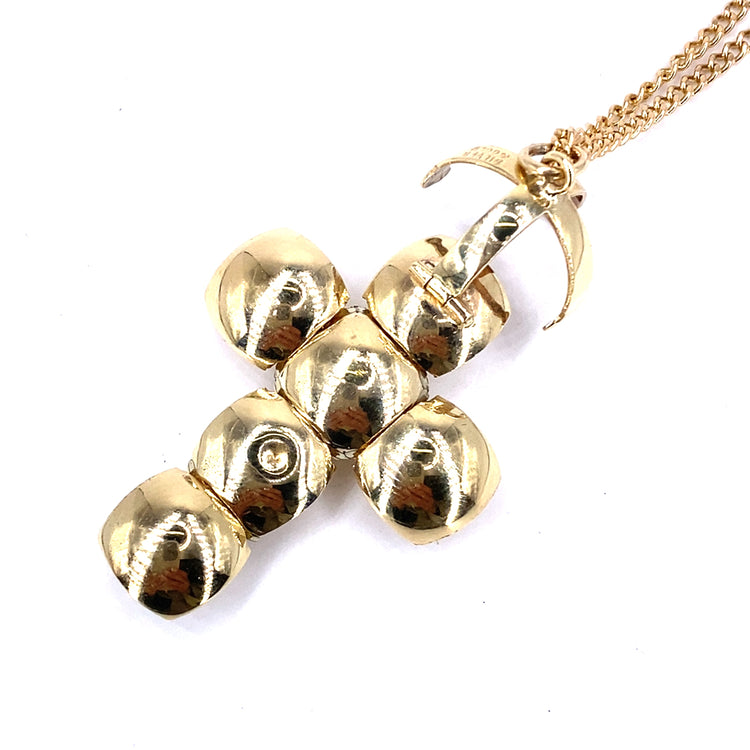 Unisex 9ct Yellow Gold Masonic Ball Orb Pendant - Hyman’s Jewellers