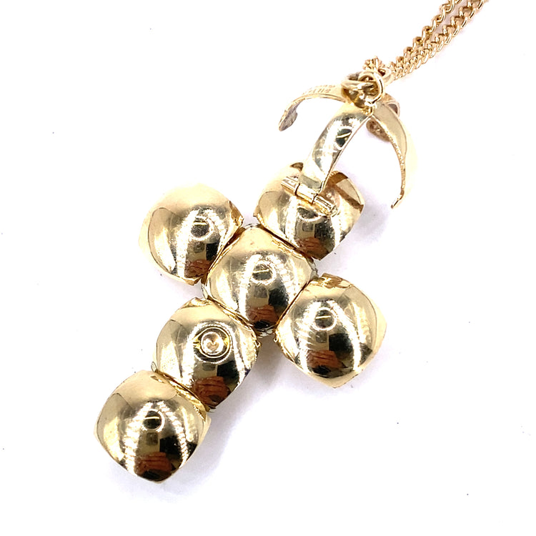 Unisex 9ct Yellow Gold Masonic Ball Orb Pendant - Hyman’s Jewellers
