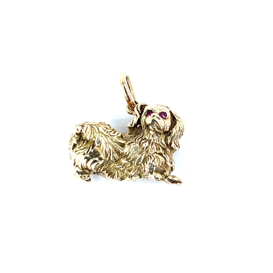 Unisex 9ct Yellow Gold Spaniel Pendant - 10.3G - Hyman’s Jewellers