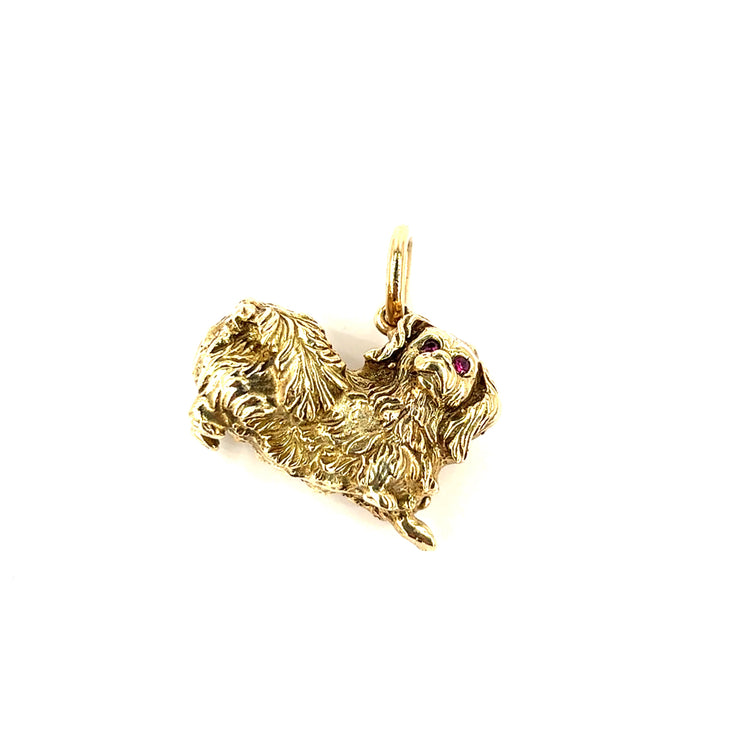 Unisex 9ct Yellow Gold Spaniel Pendant - 10.3G - Hyman’s Jewellers