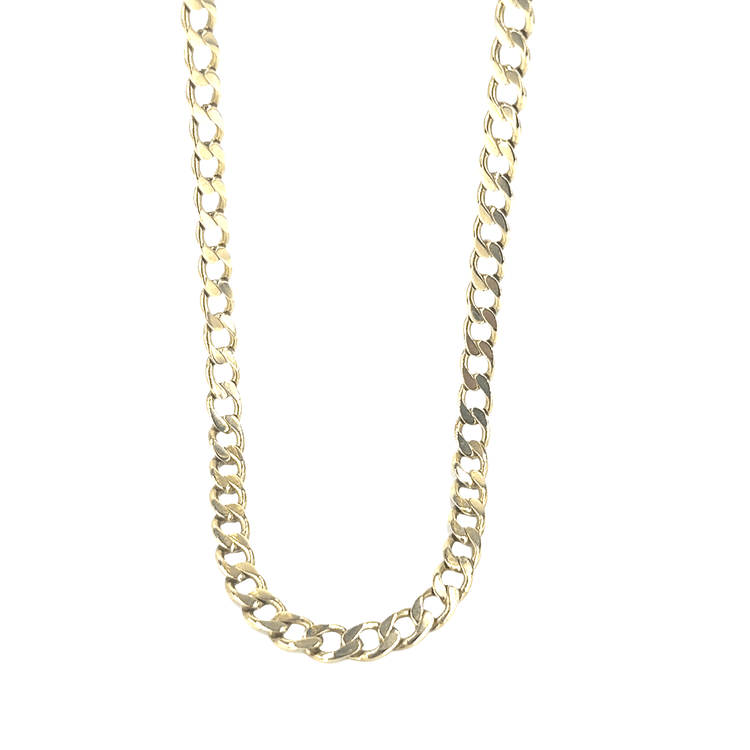 Unisex Classic Yellow Gold Curb Chain Necklace - 21.4g - Hyman’s Jewellers