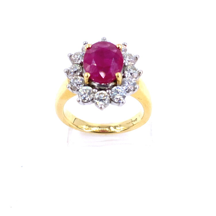 Women’s 11.1g Diamond Ruby Cocktail Ring - 1.20ct - Hyman’s Jewellers